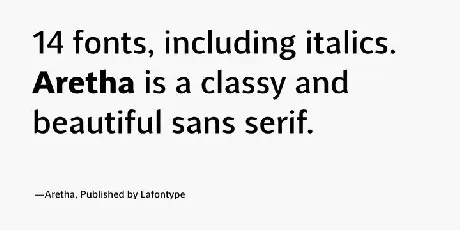 Aretha Sans Serif font