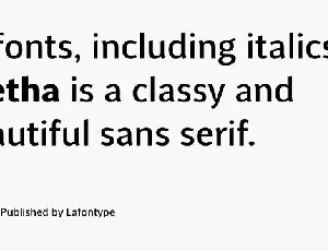 Aretha Sans Serif font