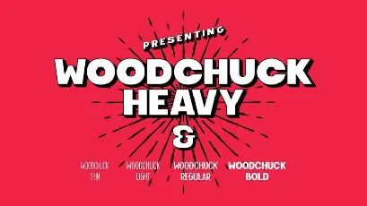 Woodchuck Family font