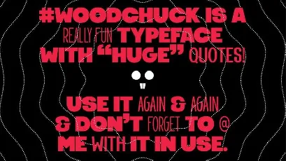 Woodchuck Family font