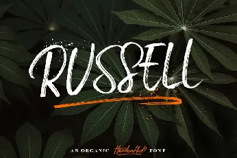 Russell Brush Free font