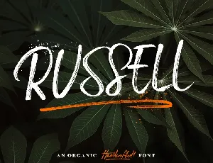 Russell Brush Free font