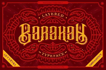 Barakah Layered Typeface Free font