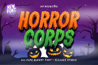 Horror Corps Demo font