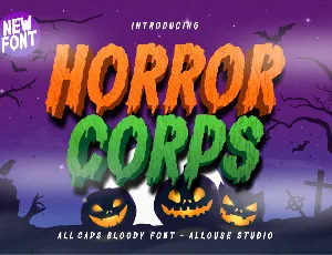 Horror Corps Demo font