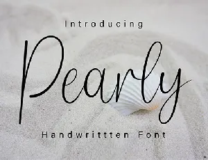 Pearly font