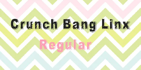 Crunch Bang Linx font