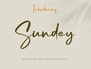 Sundey font