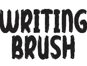 Writing Brush font