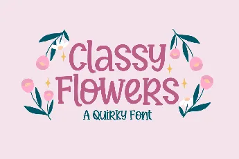 Classy Flowers font