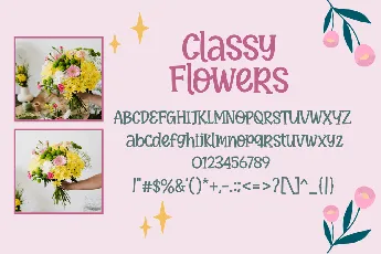 Classy Flowers font