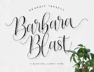 Barbara Blast font
