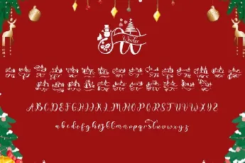 Winter Christmas Monogram font