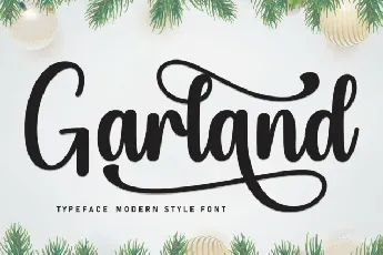 Garland Script Typeface font