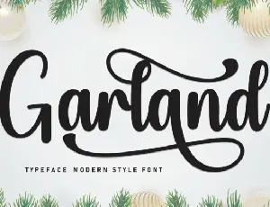 Garland Script Typeface font