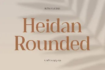 Heidan Rounded font