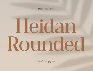 Heidan Rounded font