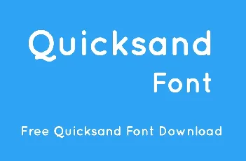 Quicksand Family font