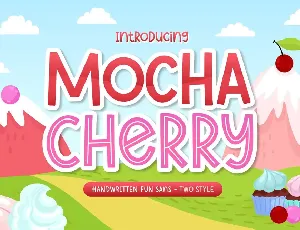 Mocha Cherry Demo font