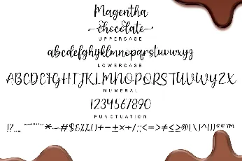 Magentha Chocolate font