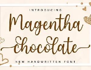 Magentha Chocolate font