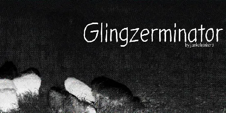 Glingzerminator font