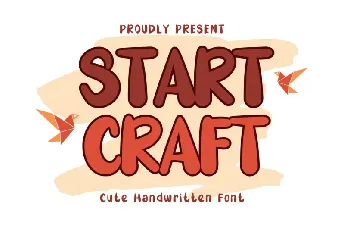 Start Craft Display font