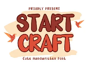 Start Craft Display font