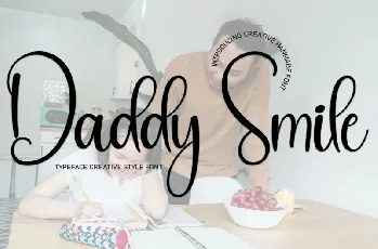 Daddy Smile Script font