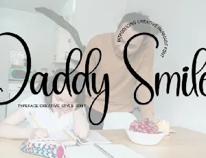 Daddy Smile Script font