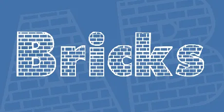 Bricks font