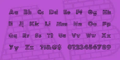 Bricks font