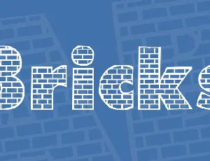 Bricks font