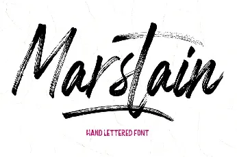 Marstain font