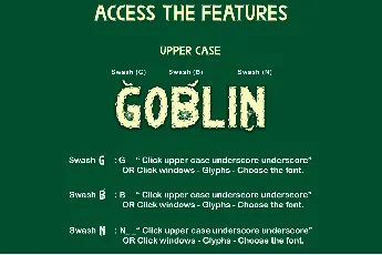 Goblin Monster font