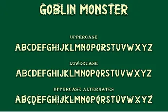 Goblin Monster font