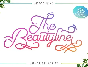 The Beautyline Script font