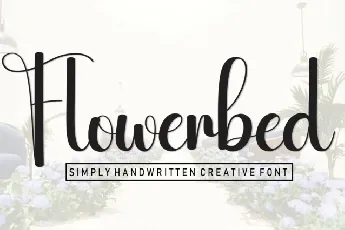 Flowerbed Script font