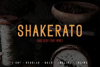 Shakerato font