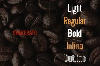 Shakerato font