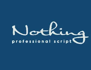 Nothing Free font