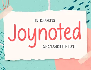 Joynoted Demo font