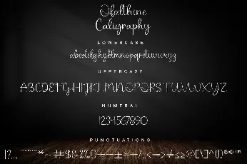 OfalthineChaligraphy font