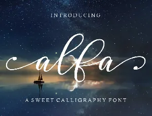 Alfa Script font