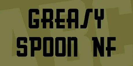 Greasy Spoon NF font