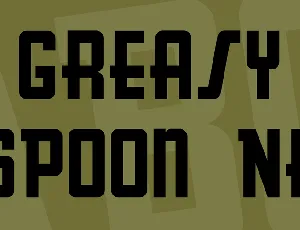 Greasy Spoon NF font