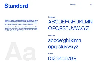 Standerd Sans Serif font