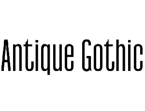 Antique Gothic font