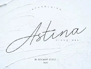 Astina font