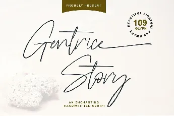 Gentrice Story font